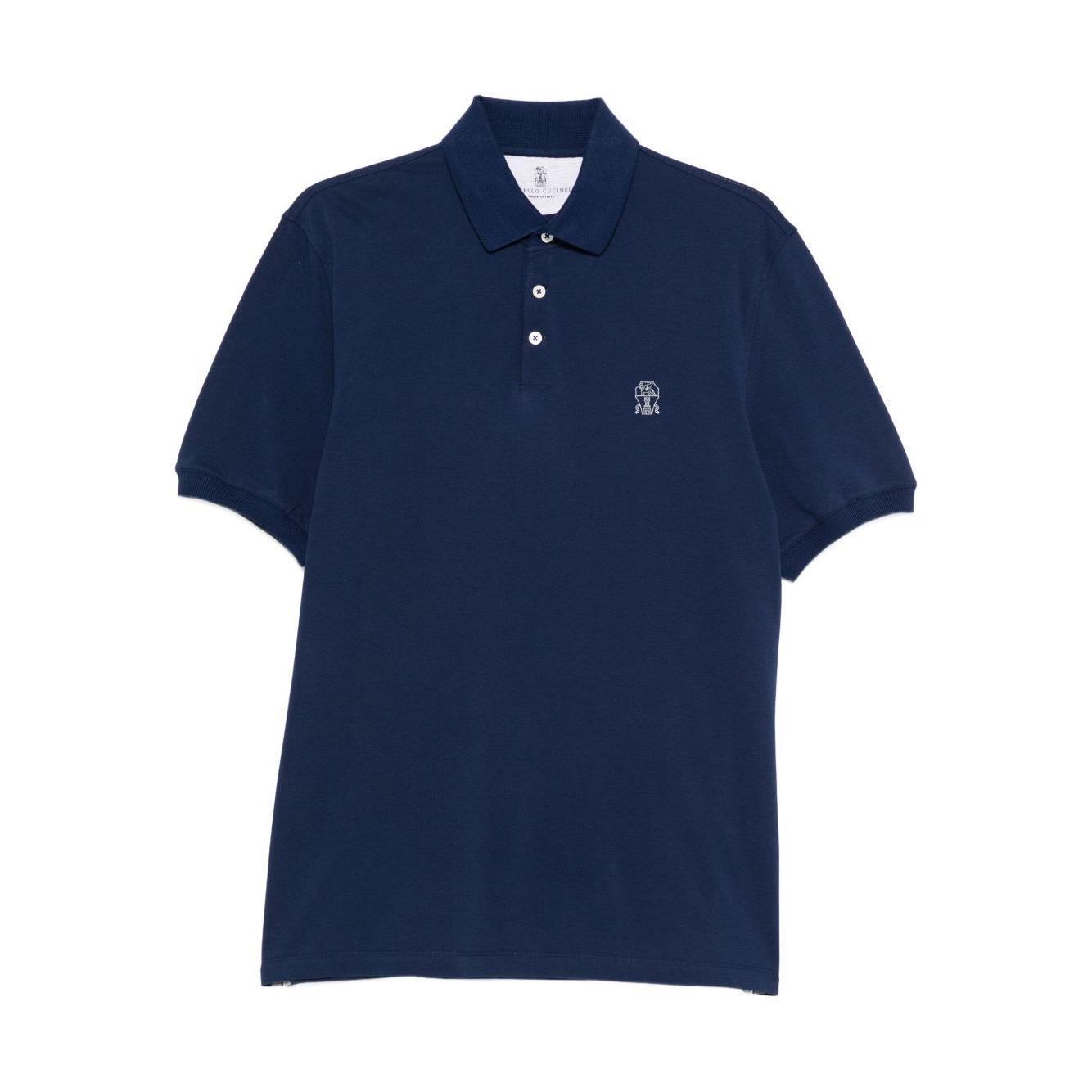 Brunello Cucinelli T-shirts and Polos Blue ME8548770CFL46-AI25