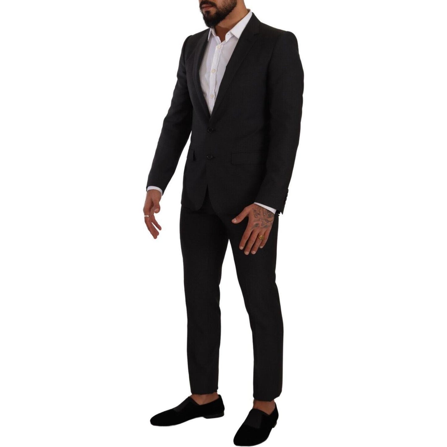 Dolce & Gabbana Black MARTINI Single Breasted 2 Piece Suit KOS1782#