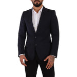 Dolce & Gabbana Dark Blue Single Breasted Coat MARTINI Blazer KOS1970 - 46