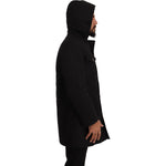 Dolce & Gabbana Black Denim Hooded Parka Coat Winter Jacket JKT3016- 46