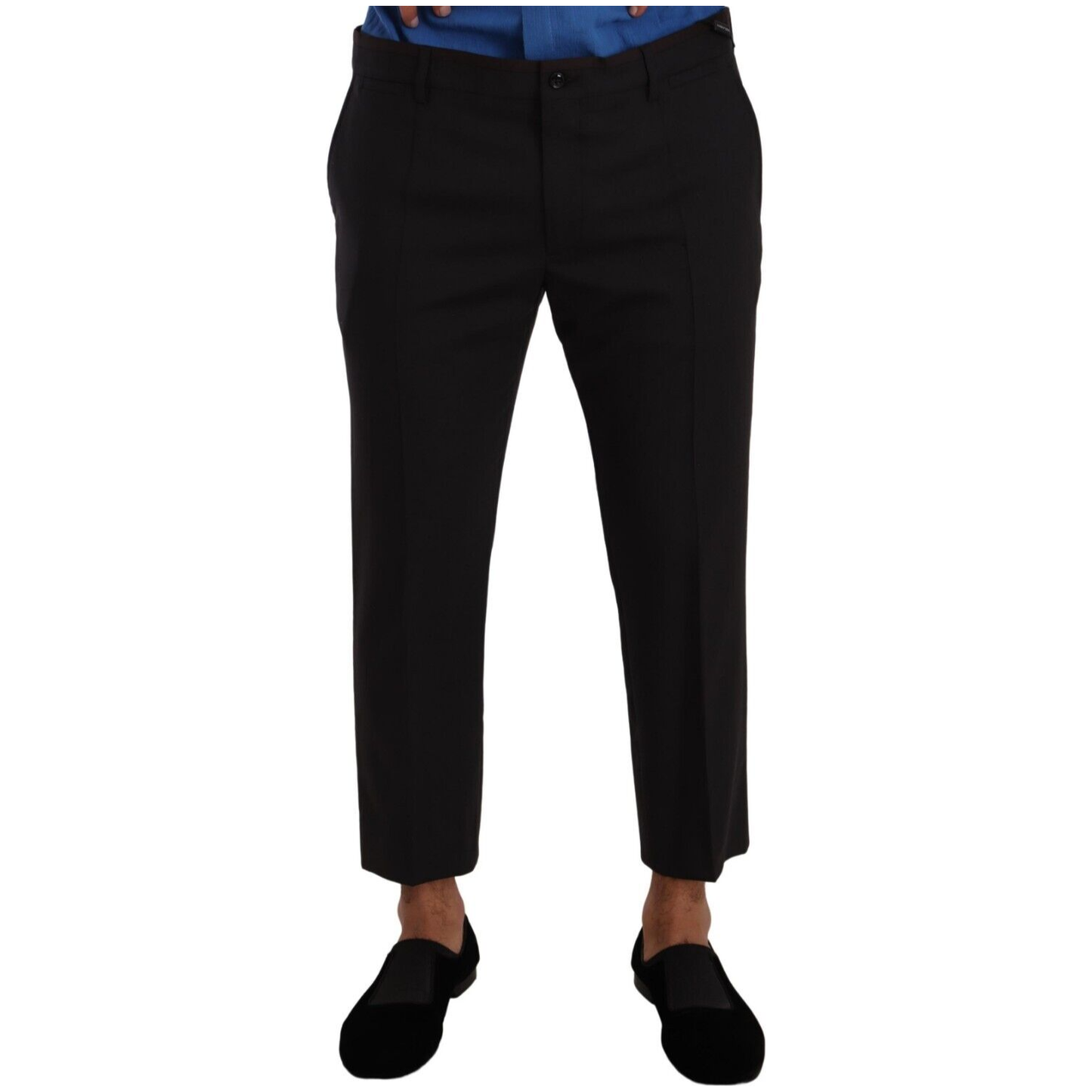 Dolce & Gabbana Gray Bordeaux Wool Trouser Dress Pants PAN72948#- 52