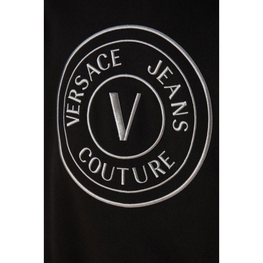 Versace Jeans Stunning Hooded Black Cotton Sweatshirt 8052019110395