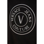 Versace Jeans Stunning Hooded Black Cotton Sweatshirt 8052019110395