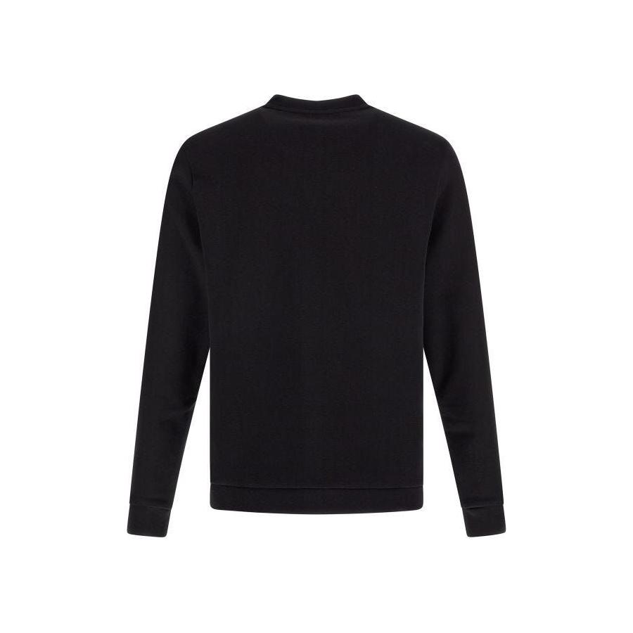 Hugo Boss Elegant Black Cotton Round Neck Sweatshirt 4063534376382