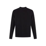 Hugo Boss Elegant Black Cotton Round Neck Sweatshirt 4063534376382