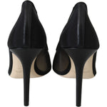 Jimmy Choo Elegant Black Mesh Crystal Pumps 194611090618