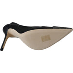 Jimmy Choo Elegant Black Mesh Crystal Pumps 194611090618