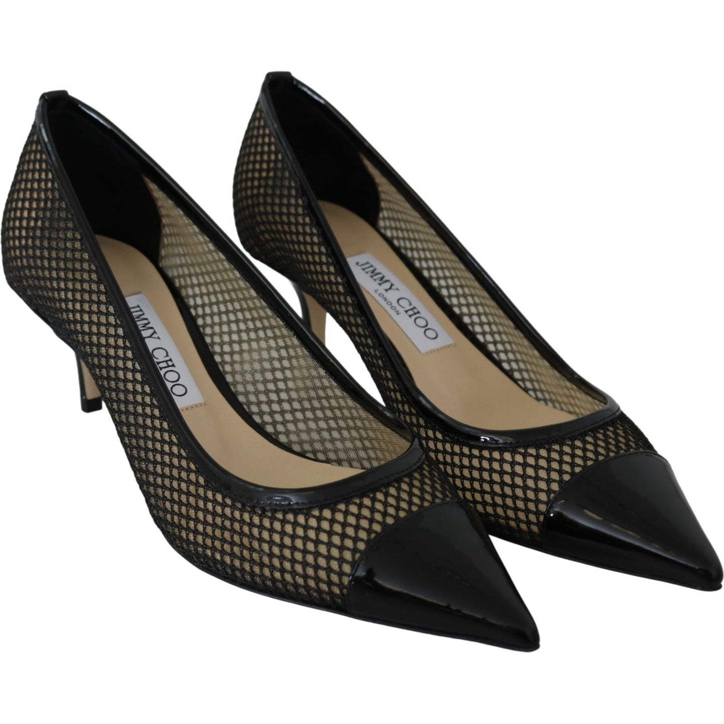 Jimmy Choo Chic Patent Mesh Pointed Pumps 194611107705