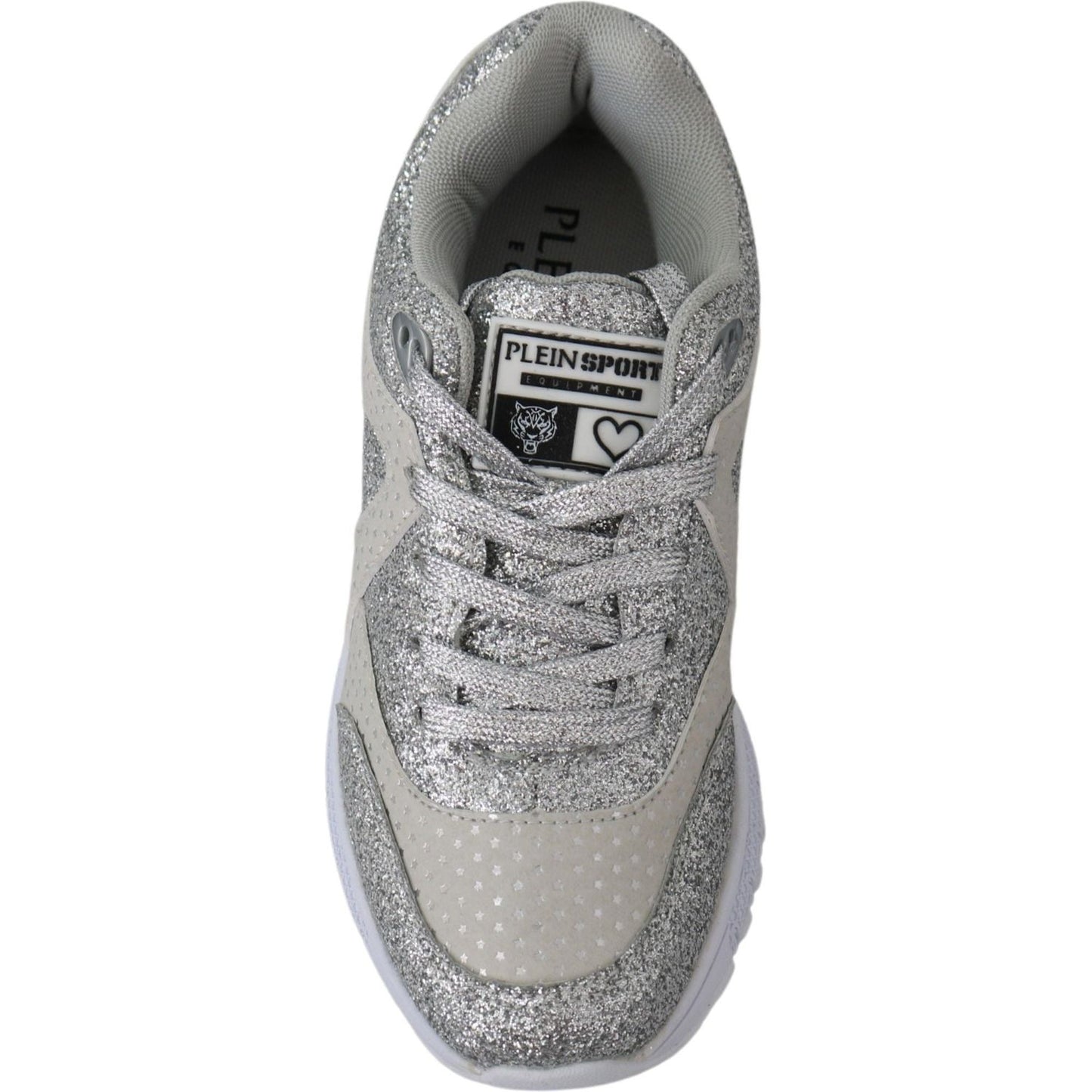 Plein Sport Chic Silver Runner Jasmines Sneakers 4059623083170