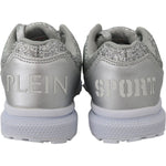 Plein Sport Chic Silver Runner Jasmines Sneakers 4059623083170
