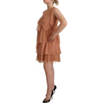 Liu Jo Pink Lace Sleeveless Mini Shift Layered Dress DR28354 - 42