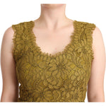 Dolce & Gabbana Brown Floral Lace Maxi Floor Length Dress DR28314 - 40