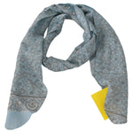 Ermanno Scervino Light Blue Bandana Wrap Shawl Foulard Scarf MS1602