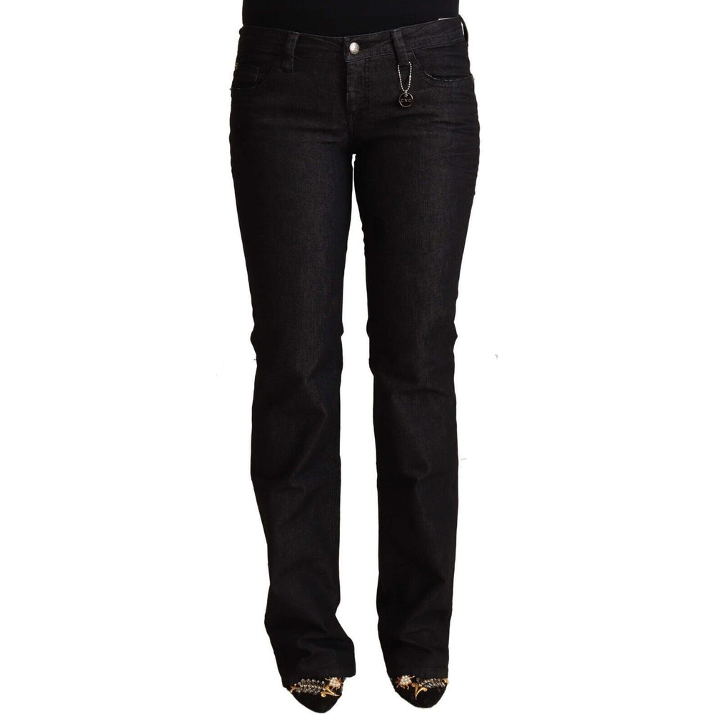 Costume National Black Cotton Low Waist Skinny Jeans PAN70736 - 25