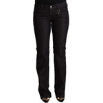 Costume National Black Cotton Low Waist Skinny Jeans PAN70736 - 25