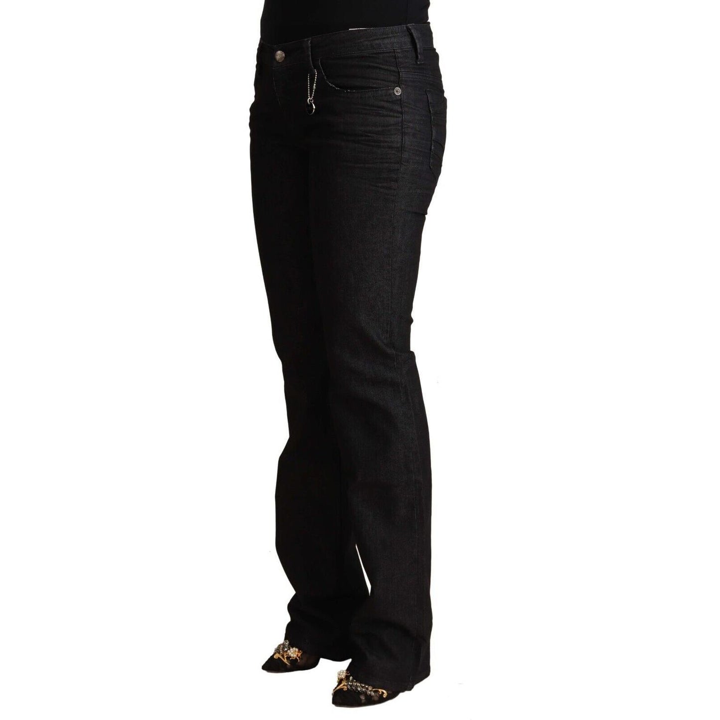 Costume National Black Cotton Low Waist Skinny Jeans PAN70736 - 25