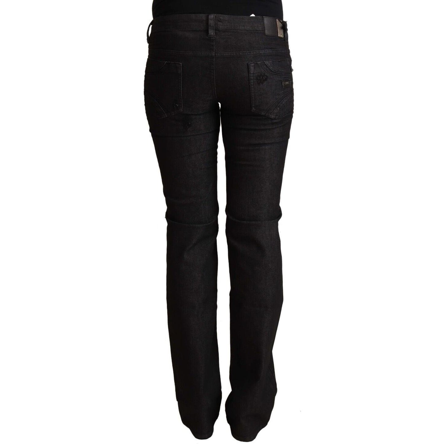 Costume National Black Cotton Low Waist Skinny Jeans PAN70736 - 25