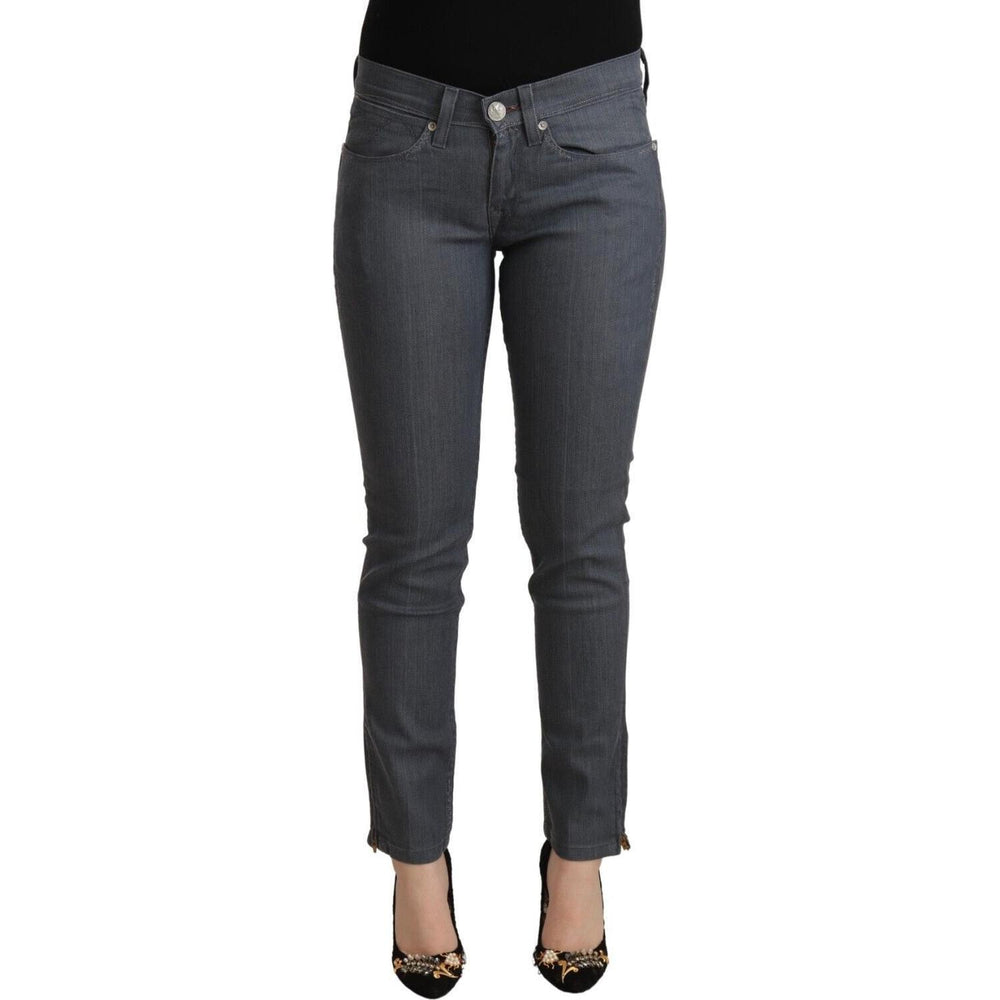Levi's Gray Cotton Low Waist Skinny Denim Jeans PAN72152 - 30