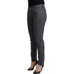 Levi's Gray Cotton Low Waist Skinny Denim Jeans PAN72152 - 30