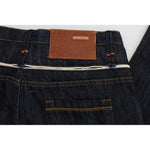 Acht Blue Denim Cotton Bottoms Straight Fit Jeans SIG30155-1