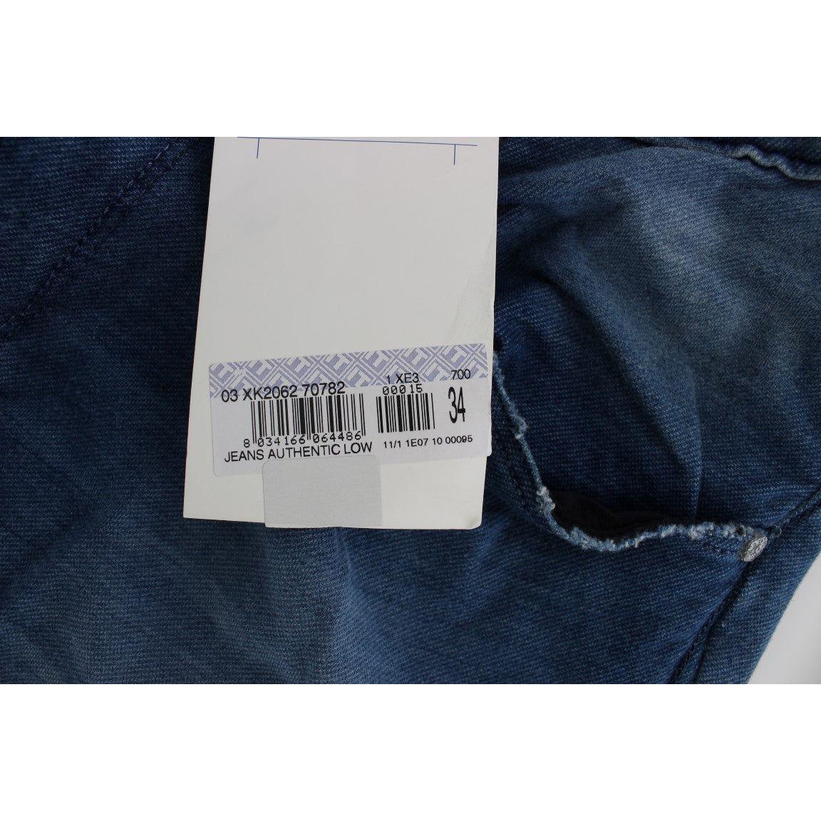 Acht Blue Wash Denim Cotton Stretch Slim Fit Jeans SIG30471-1