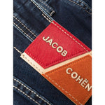 Jacob Cohen Elegant Blue Denim with Suede Accent JA-9489-IT40 | M
