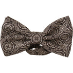 Dolce & Gabbana Black white 100% Silk Adjustable Neck Papillon Tie FT3586