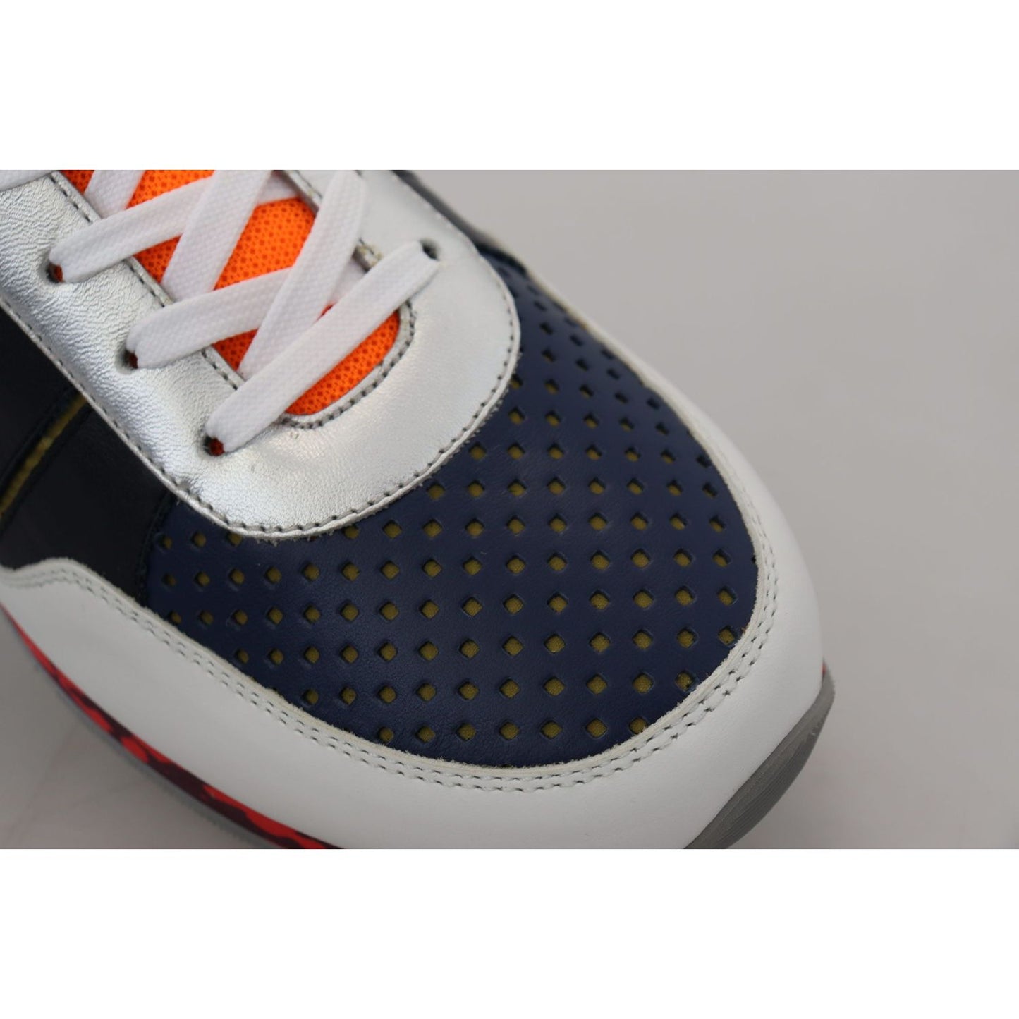 Dolce & Gabbana Multicolor Leather Sport Low Top Sneakers