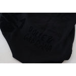 Dolce & Gabbana Black Wool Logo Pattern Crewneck Pullover Sweater TSH83110- 44