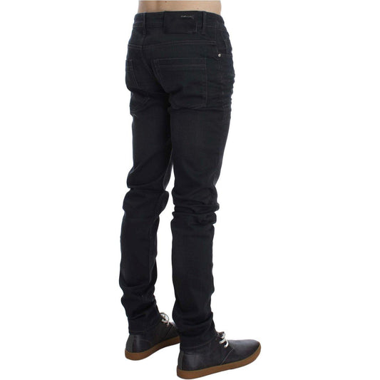 Acht Gray Cotton Stretch Slim Fit Jeans
