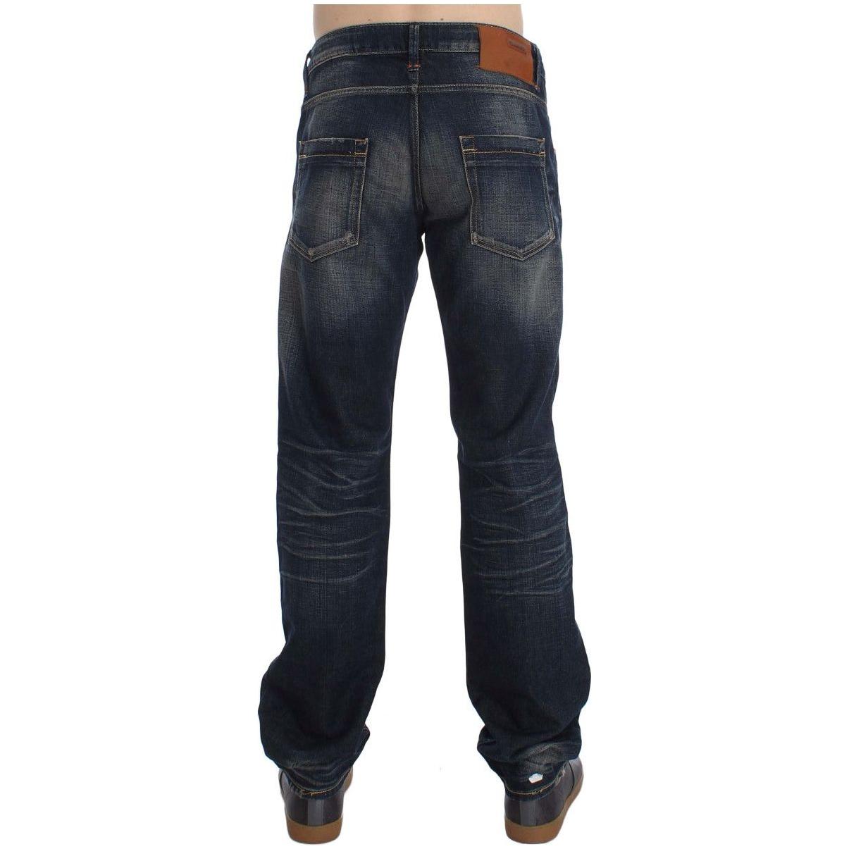 Acht Blue Wash Straight Fit Low Waist Jeans SIG30532-1