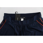 Dolce & Gabbana Blue Silk Stretch Sleepwear Shorts SIG30713-1