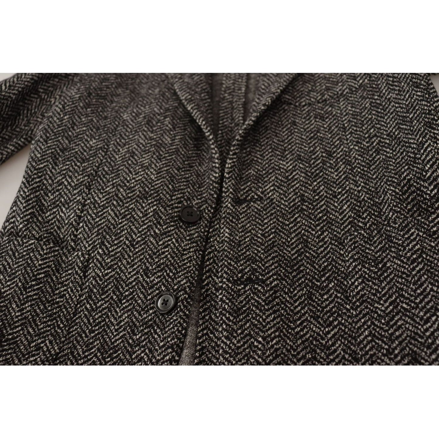 Dolce & Gabbana Gray Cotton Single Breasted Fantasy Blazer JKT3388 - 44