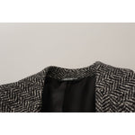 Dolce & Gabbana Gray Cotton Single Breasted Fantasy Blazer JKT3388 - 44