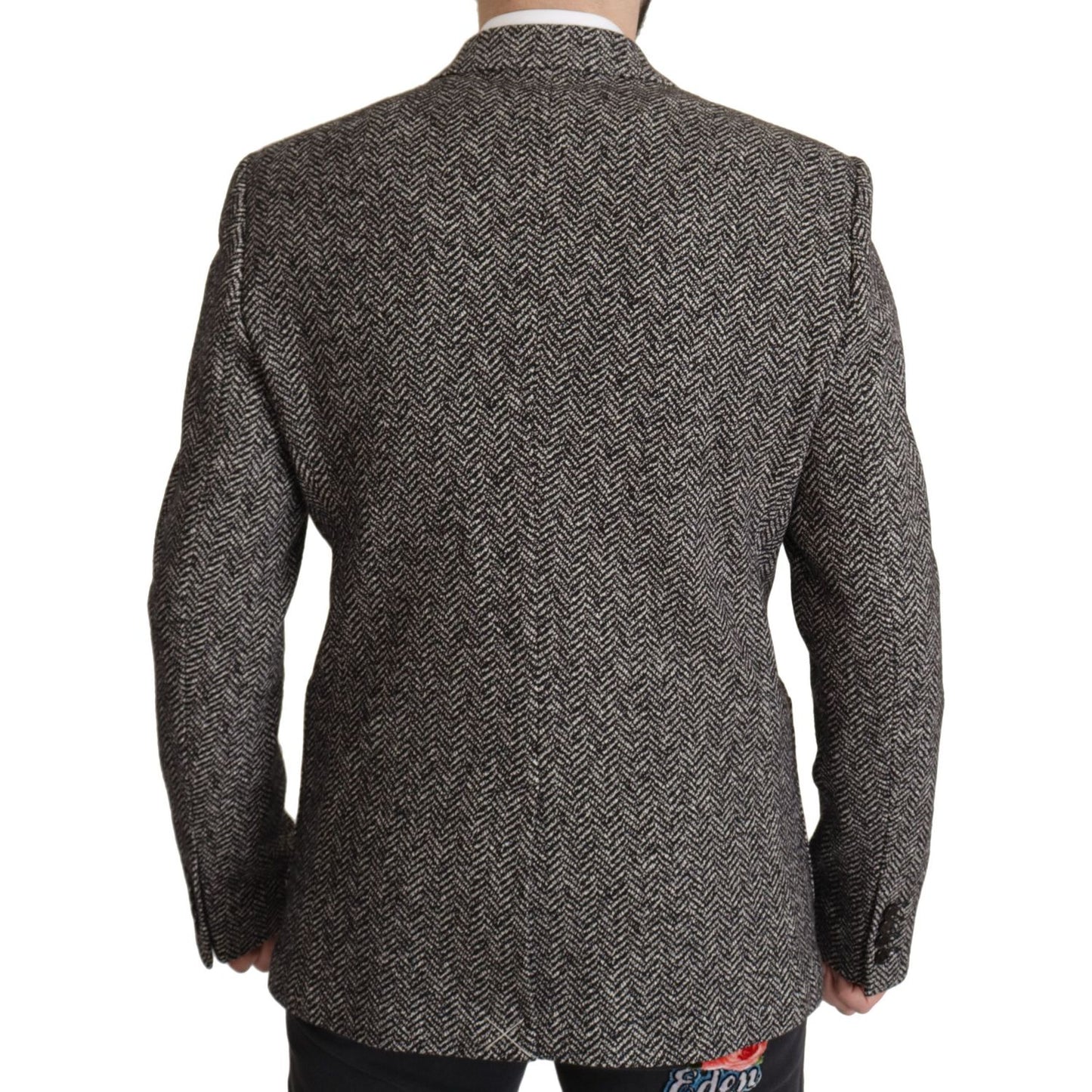 Dolce & Gabbana Gray Cotton Single Breasted Fantasy Blazer JKT3388 - 44