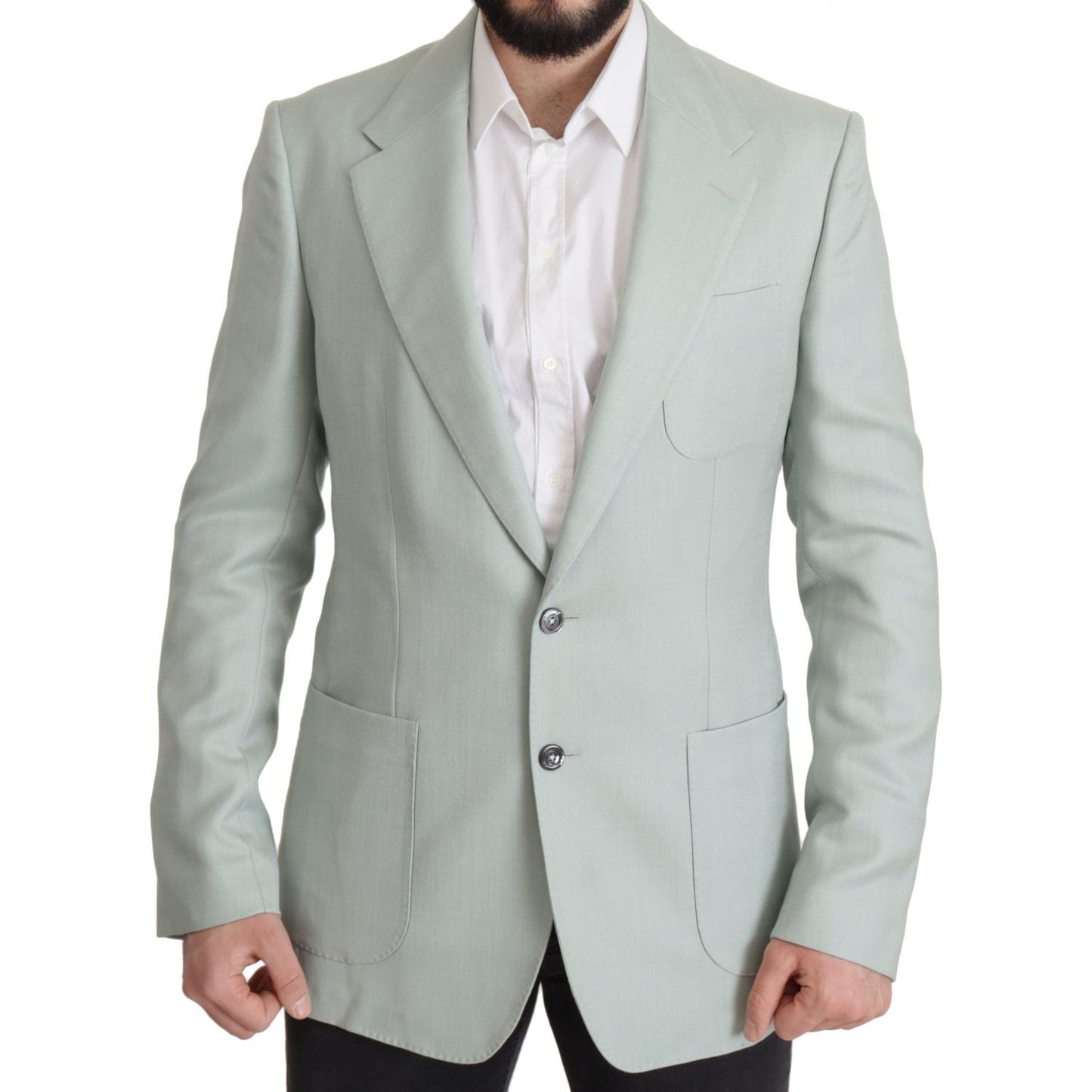 Dolce & Gabbana Green Cashmere Jacket Blazer Jacket JKT3398- 52
