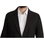 Dolce & Gabbana Black Cotton Single Breasted Blazer Jacket JKT3414- 52