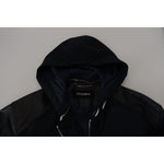 Dolce & Gabbana Black Polyester Hooded Blouson Coat Jacket JKT3339- 50