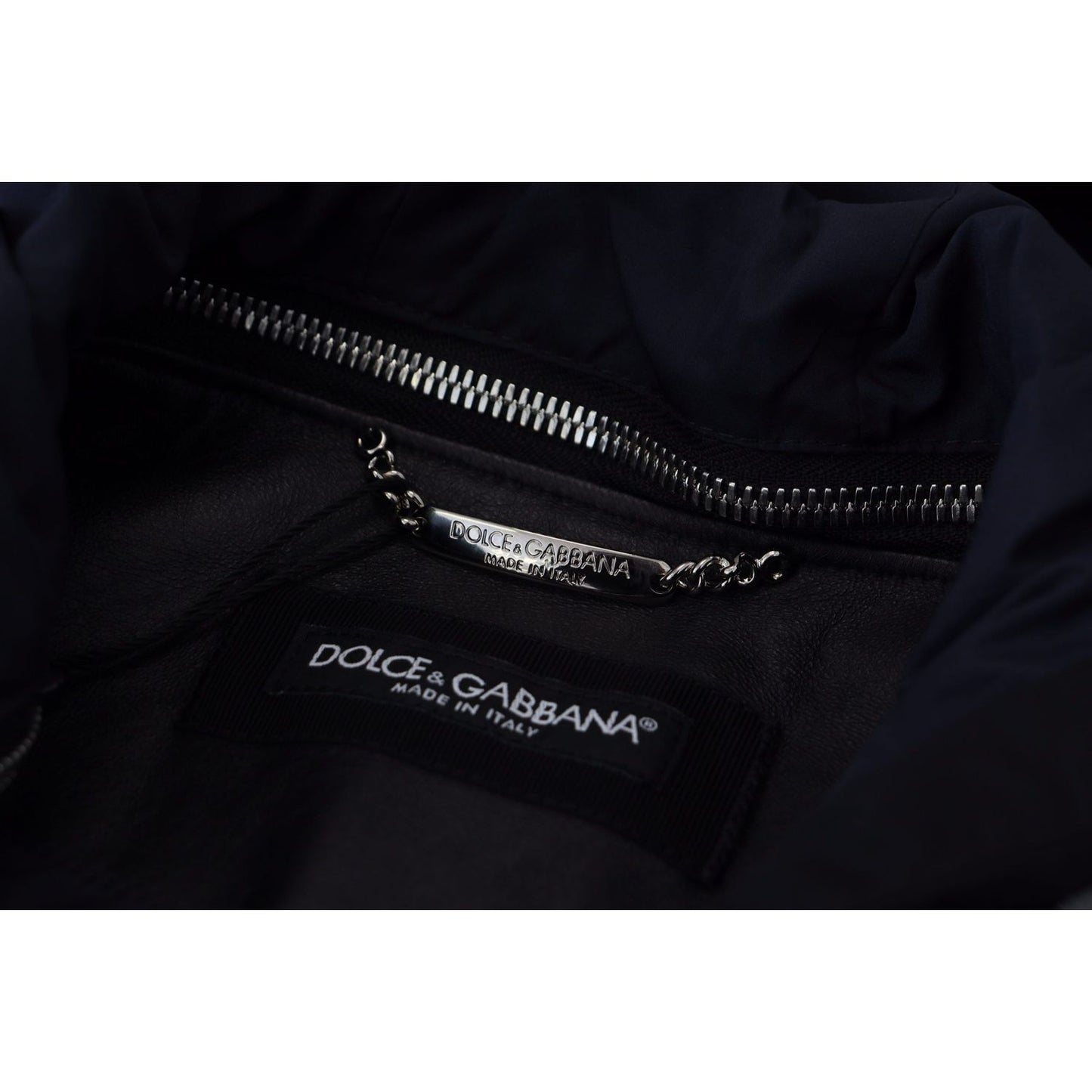 Dolce & Gabbana Black Polyester Hooded Blouson Coat Jacket JKT3339- 50