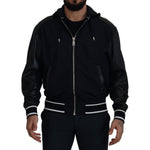 Dolce & Gabbana Black Polyester Hooded Blouson Coat Jacket JKT3339- 50
