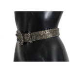 Dolce & Gabbana Crystal Buckle Sequined Waist Belt SIG13761-1