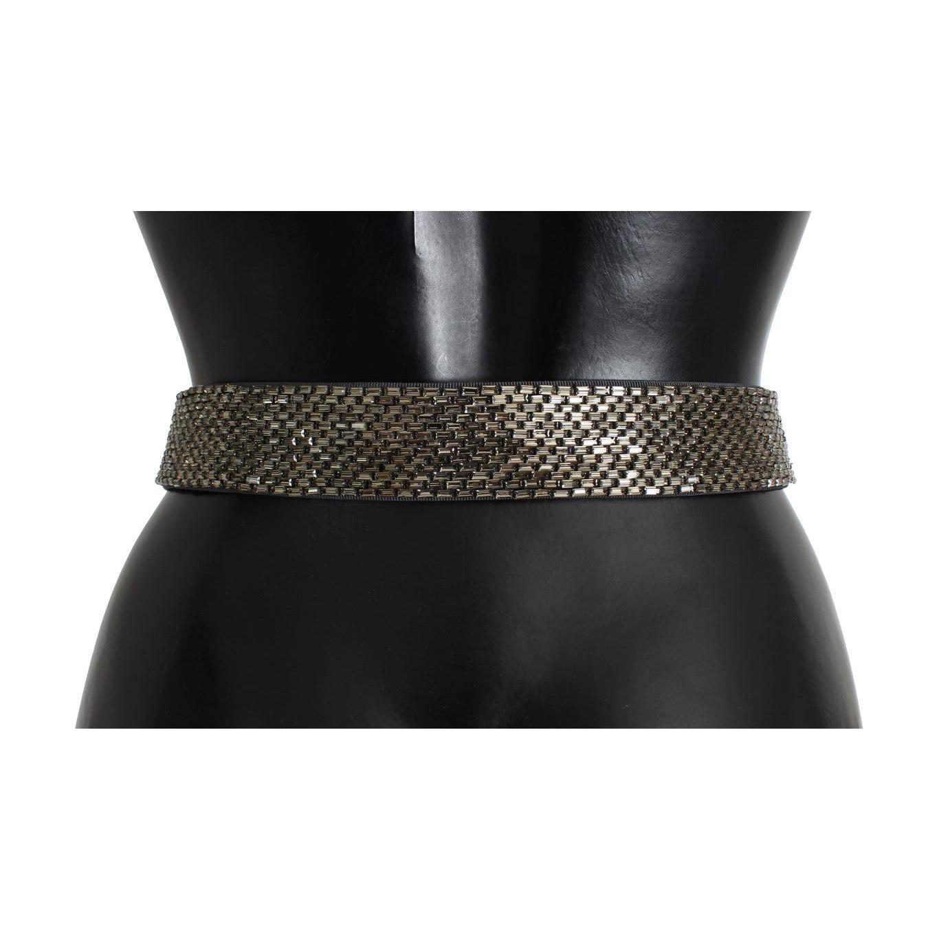 Dolce & Gabbana Crystal Buckle Sequined Waist Belt SIG13761-1