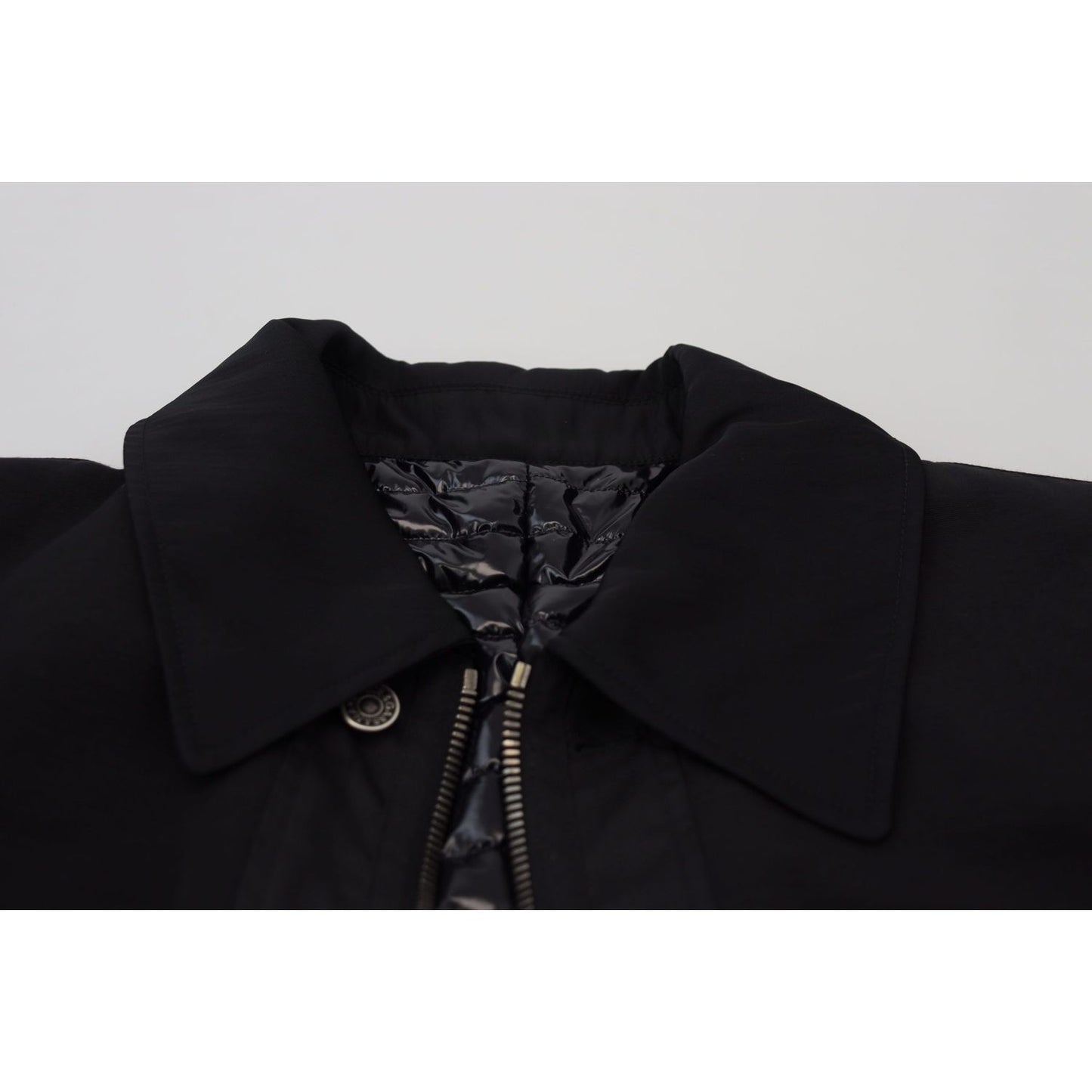 Dolce & Gabbana Black Wool Collared Full Zip Jacket JKT3356- 52