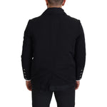 Dolce & Gabbana Black Wool Collared Full Zip Jacket JKT3356- 52