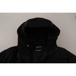 Dolce & Gabbana Black Nylon Hooded Parka Coat Winter Jacket JKT3369- 46