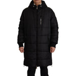 Dolce & Gabbana Black Nylon Hooded Parka Coat Winter Jacket JKT3369- 46