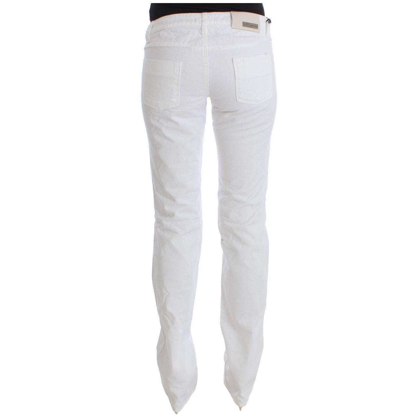 Costume National White Cotton Slim Fit Denim Bootcut Jeans SIG30112-4