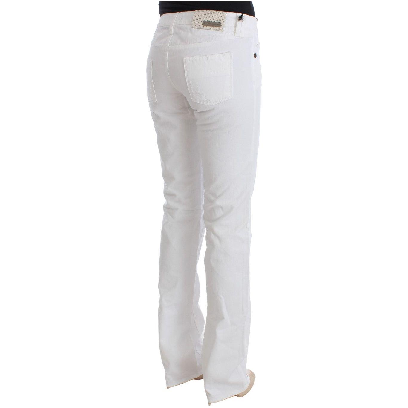 Costume National White Cotton Slim Fit Denim Bootcut Jeans SIG30112-4