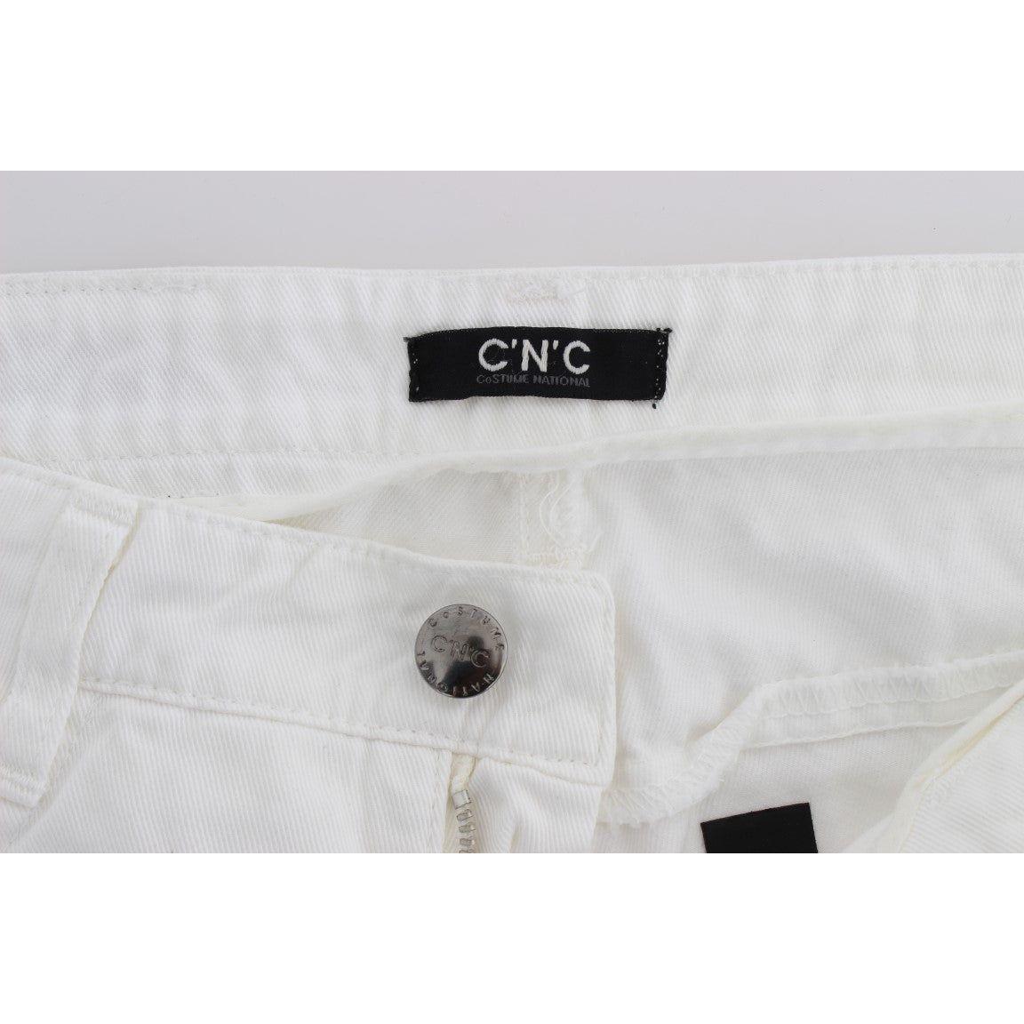 Costume National White Cotton Slim Fit Denim Bootcut Jeans SIG30112-4