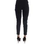 Costume National Black Cotton Slim Fit Cropped Jeans SIG30119-3